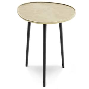 Tanner 19 in. W Gold Metal Side Table
