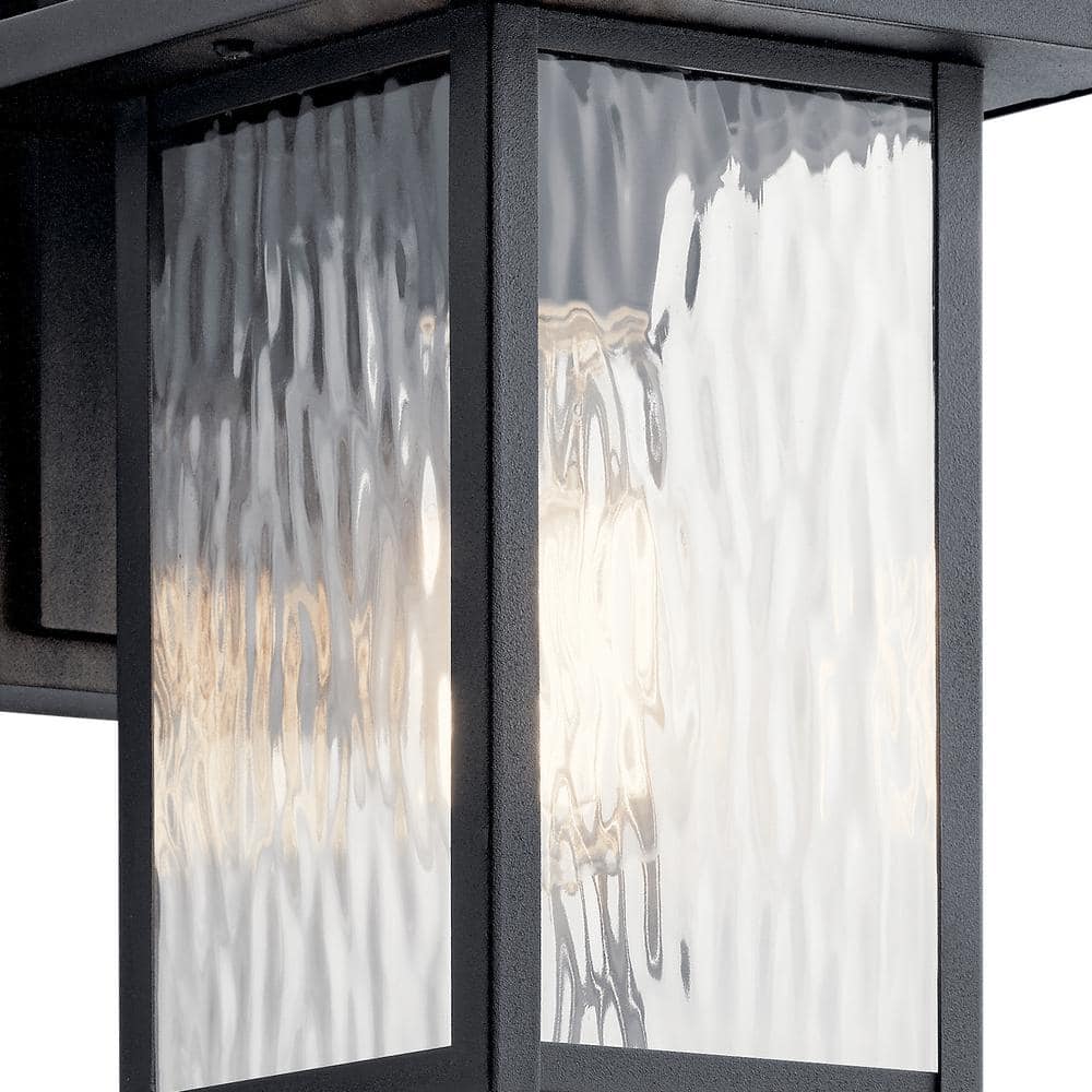 Capanna Black Bronze Outdoor Wall Sconce with Clear Glass