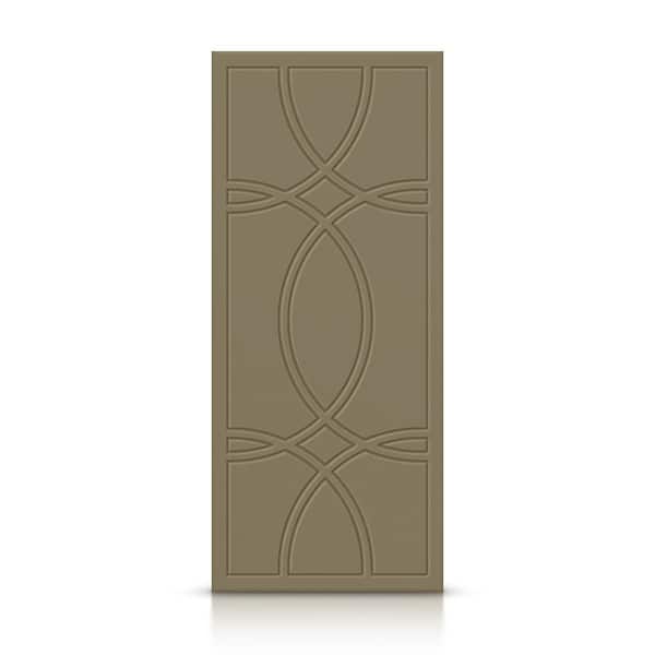 CALHOME 24 in. x 80 in. Hollow Core Olive Green Painted Composite MDF Interior Door Slab