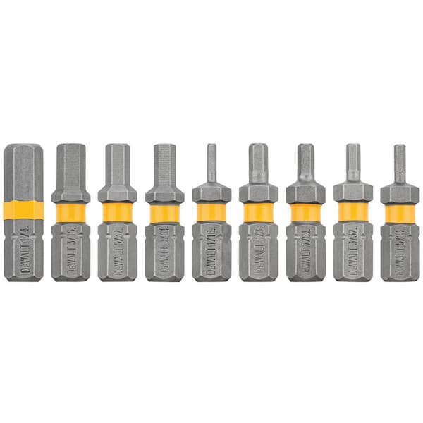 DEWALT MAXFIT 1 in. Hex Set (9-Piece)
