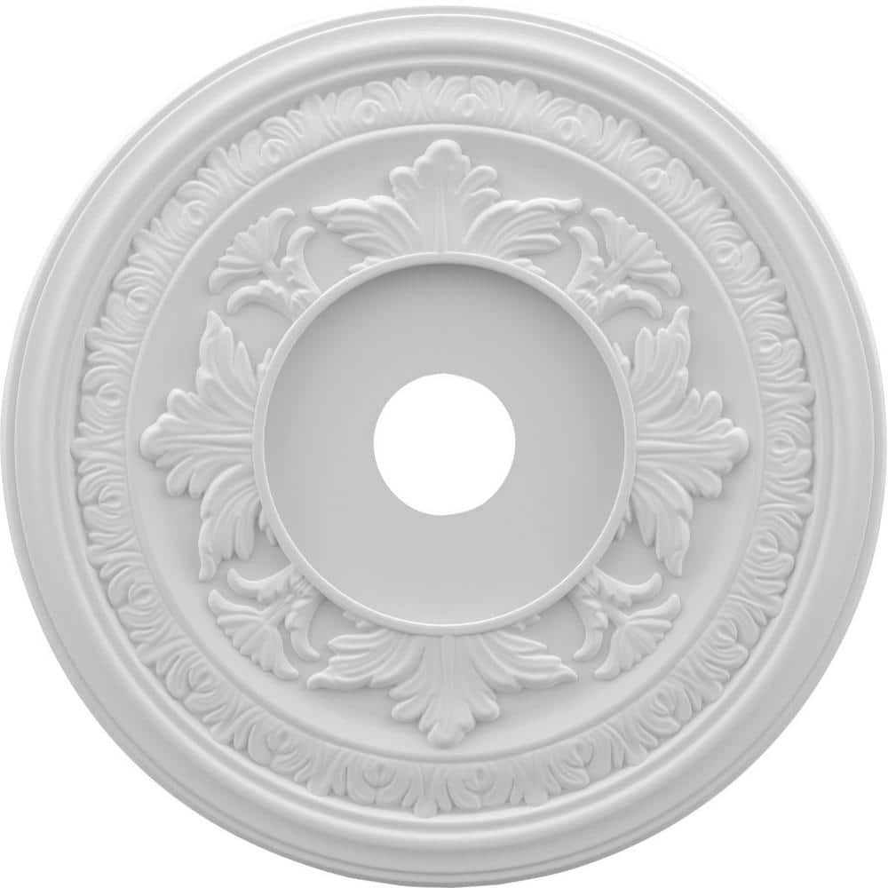 Ekena Millwork 1 in. P x 19 in. O.D. x 3-1/2 in. I.D. Baltimore PVC Ceiling Medallion Moulding (Fits Canopies Upto 7-3/4 in.)