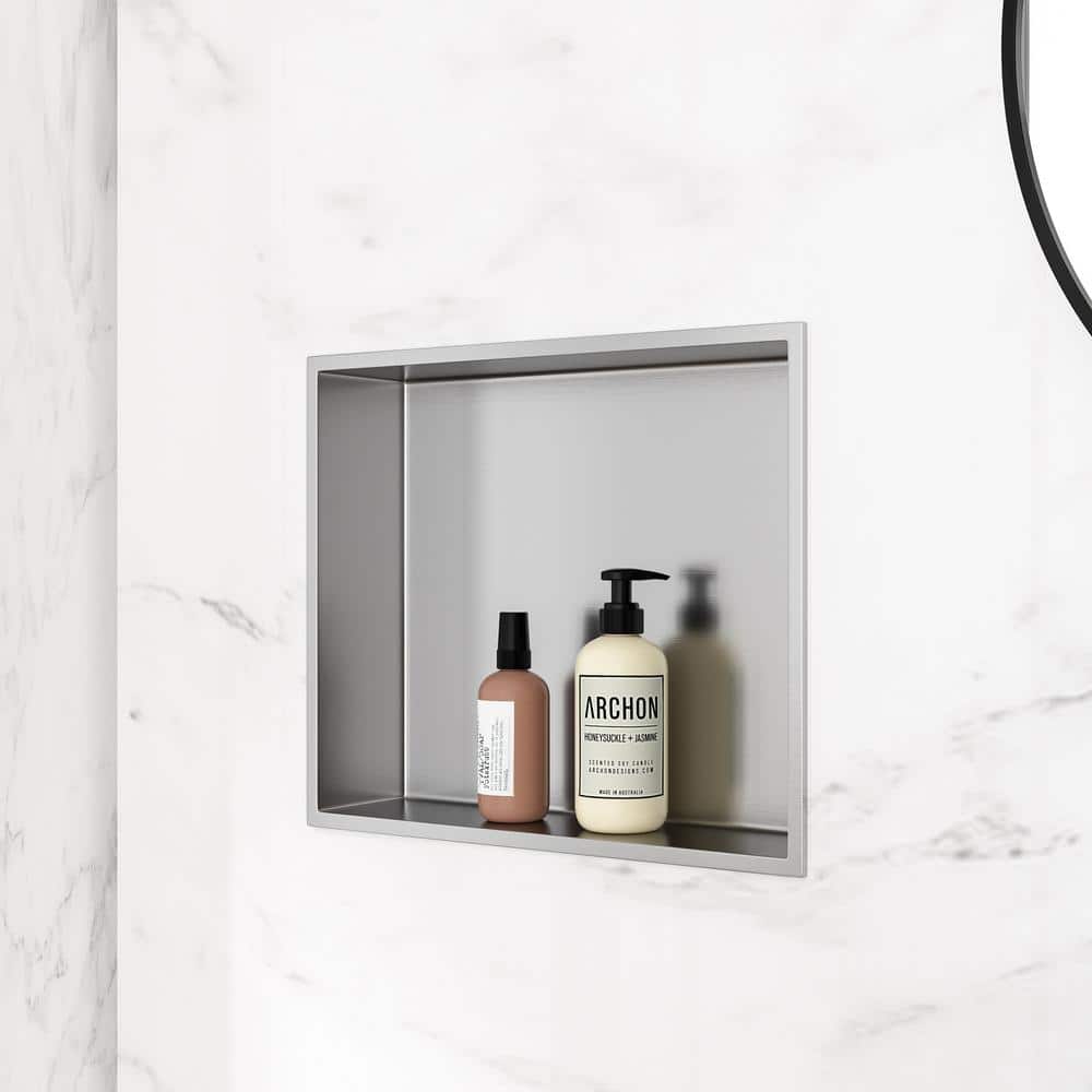 nicho★ Neohomee 3-Tiers 12x30 Inch Wall Niche with RGB LED Light