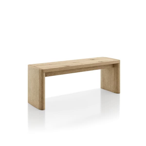 Ashford Modern 50.5 in. Farmhouse Oak Dining Bench