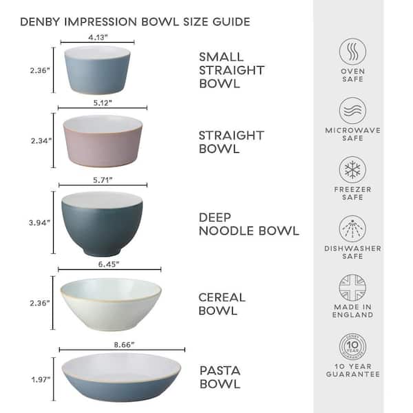 Denby Impression Assorted Set of 4 25.3 oz. Multi-Colored