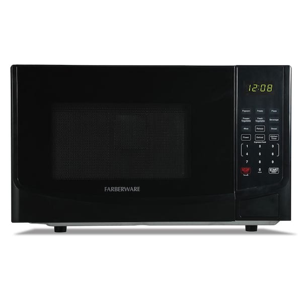 0.9 Cu. Ft. Black Microwave Oven, 900W