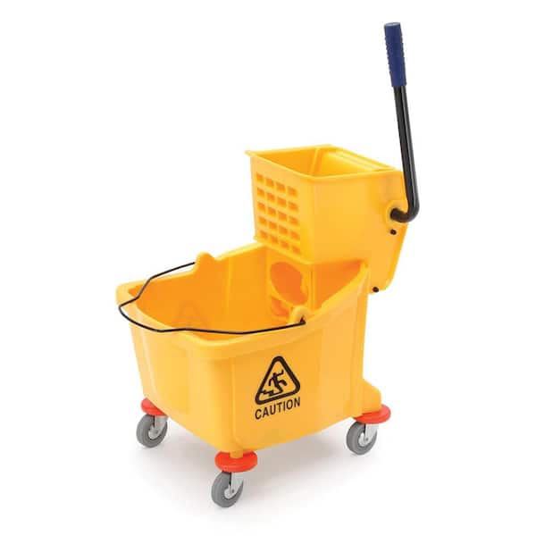 Mop Bucket 26 qt. Yellow Plastic