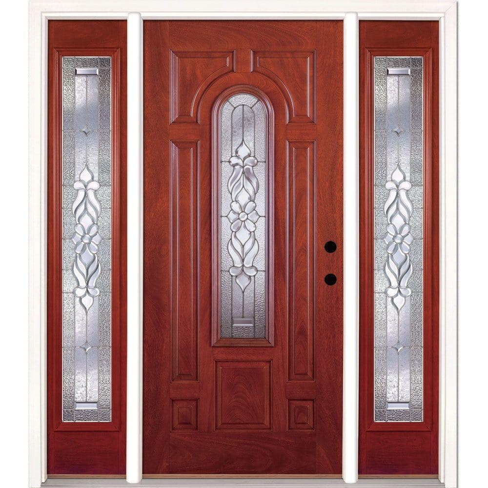 67.5 in.x81.625in.Lakewood Zinc Center Arch Lt Stained Cherry Mahogany Lt-H