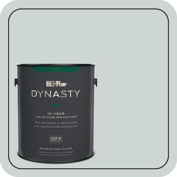 BEHR DYNASTY 1 gal. #ECC-34-1 Pacific Mist Semi-Gloss Exterior Stain-Blocking Paint & Primer