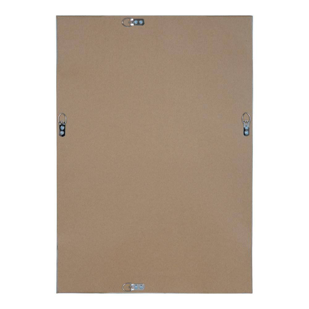 27.7" x 22.9" Silver and Gold Full Length Rectangular Mirror
