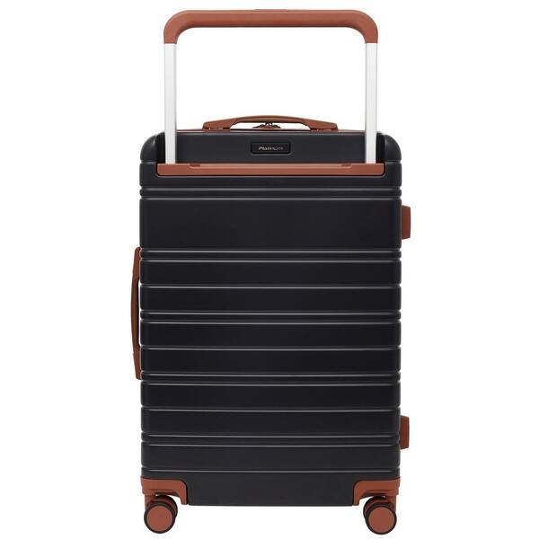 19V69 Italia 3-piece Plastic Expandable Retro Luggage Set in Black