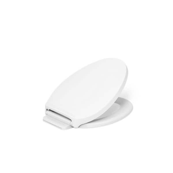 KOHLER Drift Elongated ReadyLatch Quiet-Close Toilet Seat in White