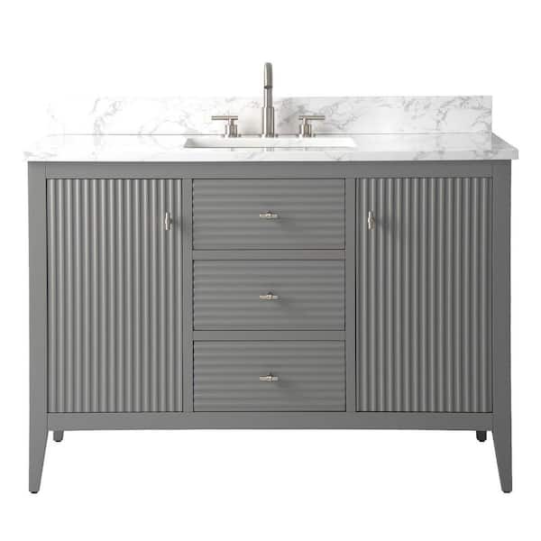 Vanity Art 48 in. W x 22 in D x 38 in. H Single Sink Bath Vanity