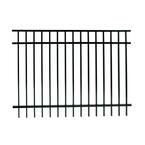 Vinings 5 ft. H x 6 ft. W Black Aluminum Pre-Assembled Fence Panel