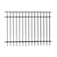 FORGERIGHT Vinings 4 Ft. W X 5 Ft. H Black Aluminum Pre-Assembled Fence ...