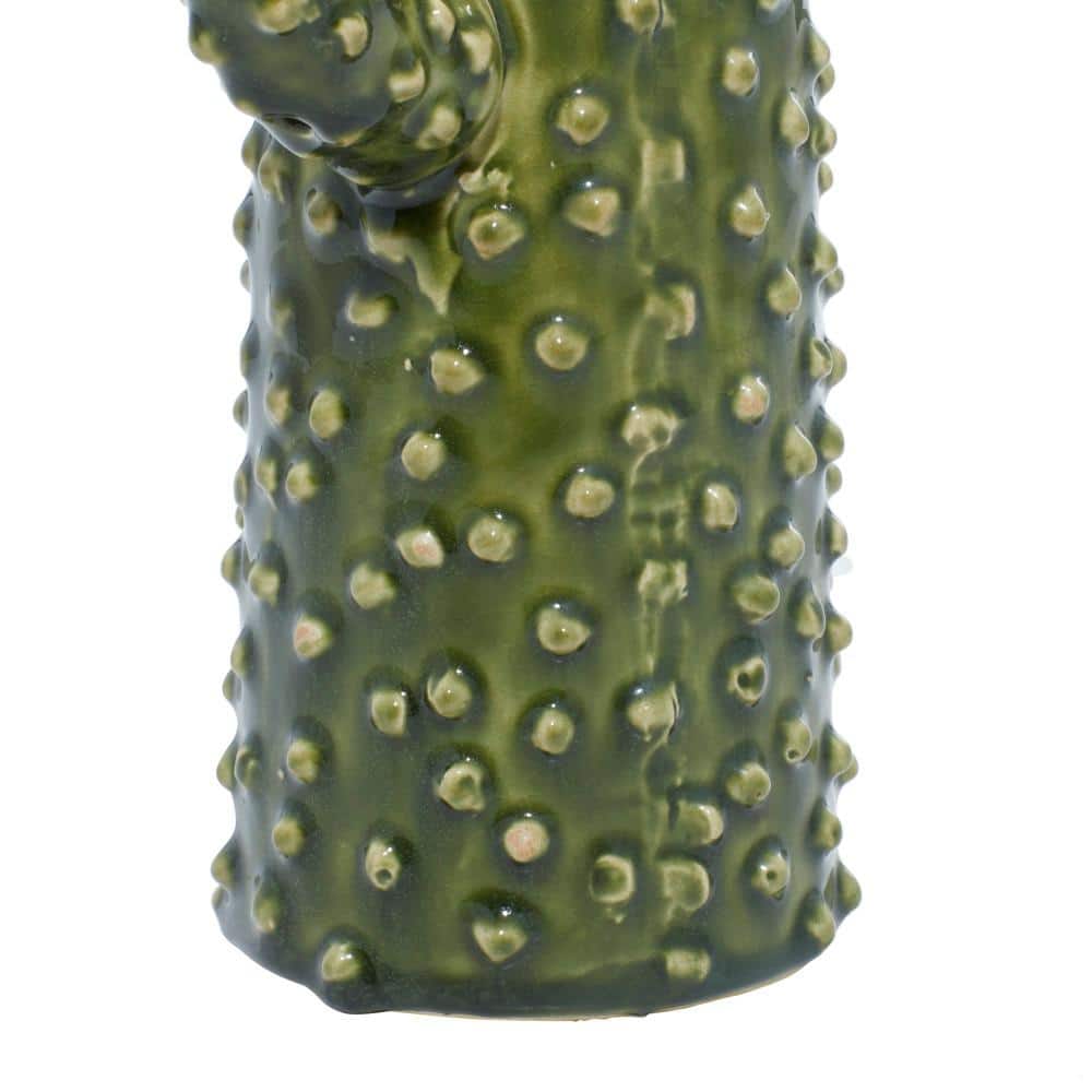 Green Ceramic Cactus Decorative Table Vase