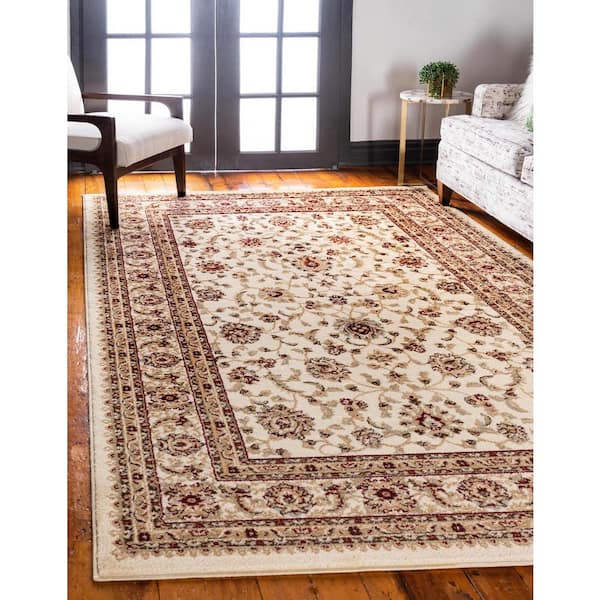 Unique Loom Voyage St. Louis Ivory 9' 0 x 12' 0 Area Rug 3123576 - The Home  Depot
