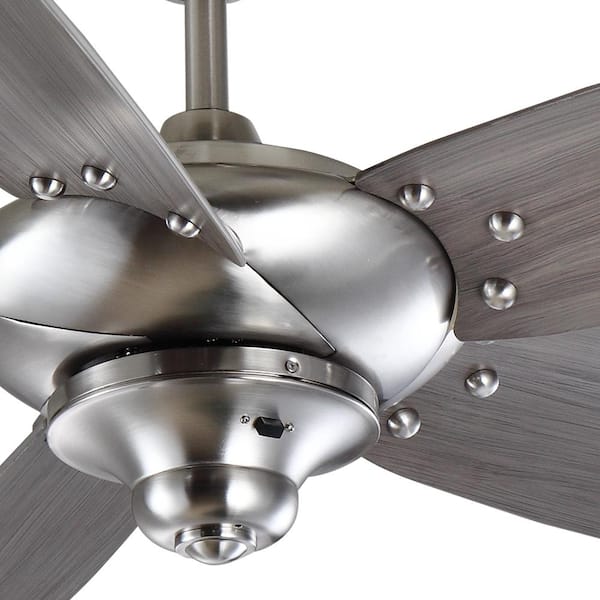 Home Decorators Collection Altura 60 In Indoor Outdoor Brushed Nickel Ceiling Fan With Downrod And Reversible Motor Light Kit Adaptable 68260 - Home Decorators Collection Altura 60 Inch Outdoor Ceiling Fan