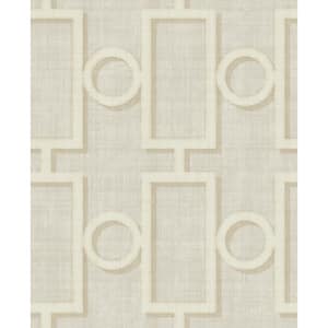Seabrook Designs Adorn Floral Metallic Pearl and Cream Paper Strippable ...