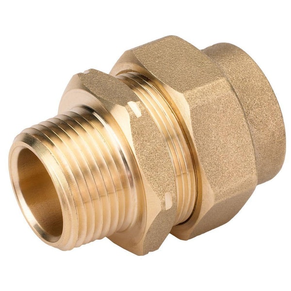 HOME-FLEX 3/4 in. CSST x 3/4 in. MIPT Brass Male Adapter