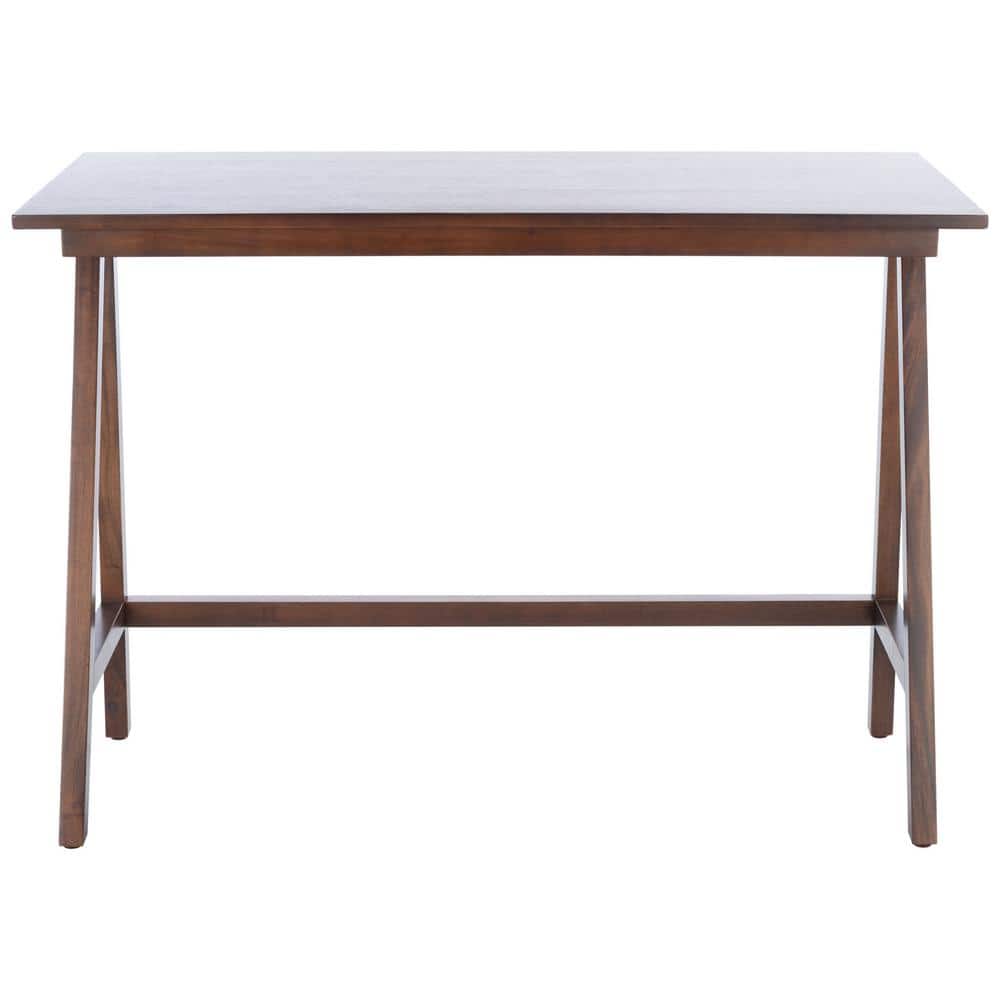 Asymmetrical Black Walnut 46" Industrial Farmhouse Desk