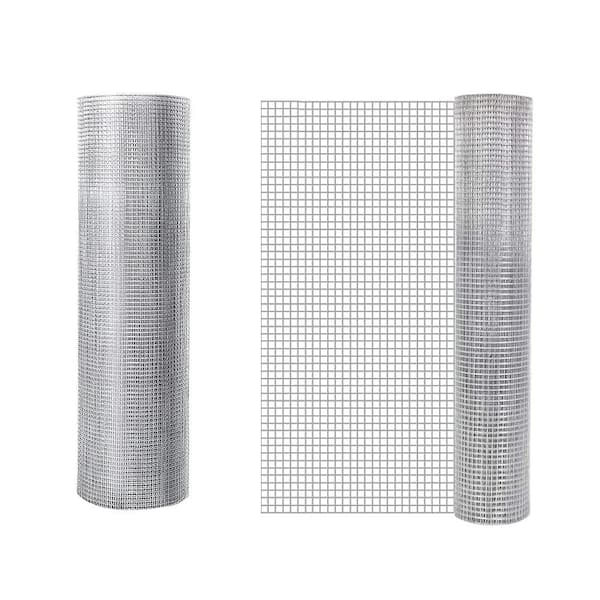 3 ft. x 100 ft. Silver 23-Gauge Hardware Cloth Welded Cage Netting Raised Garden Rabbit Fence