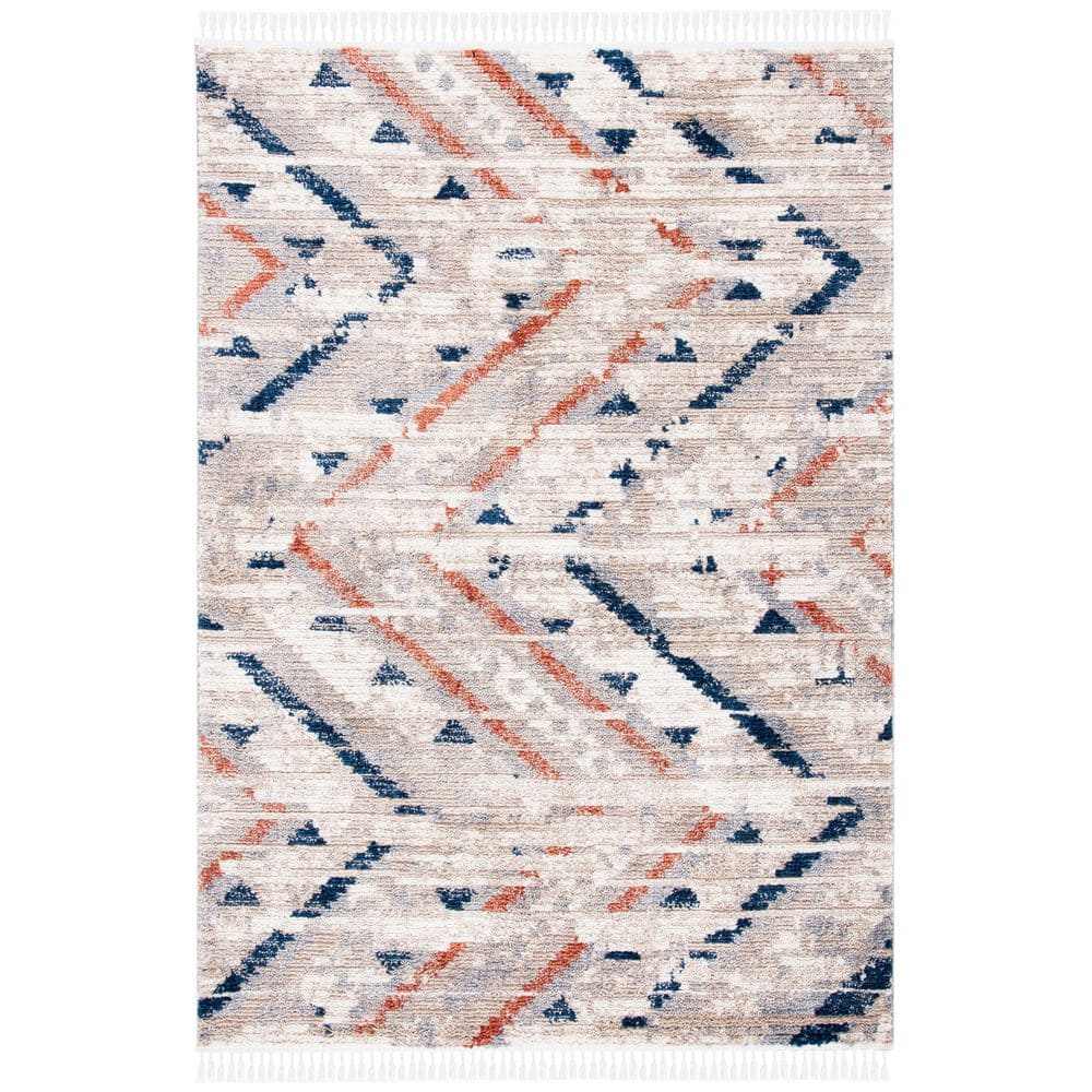 Morocco 4 ft. x 6 ft. Gray/Navy Distressed Western Area Rug price history on PriceWatchPro