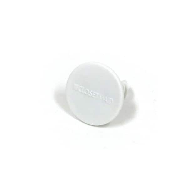 ClosetMaid SuperSlide 1-1/4 in. White Closet Rod End Caps (200-Pack) 20810