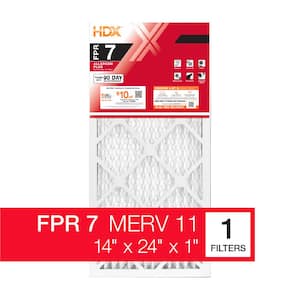 14 in. x 24 in. x 1 in. Allergen Plus Pleated Air Filter FPR 7, MERV 11