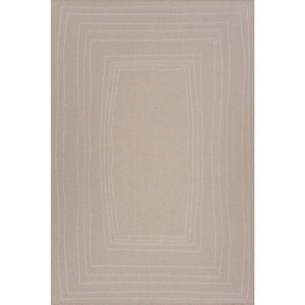 Sorayae Bordered Natural 8 ft. x 10 ft. Outdoor Area Rug price history on PriceWatchPro