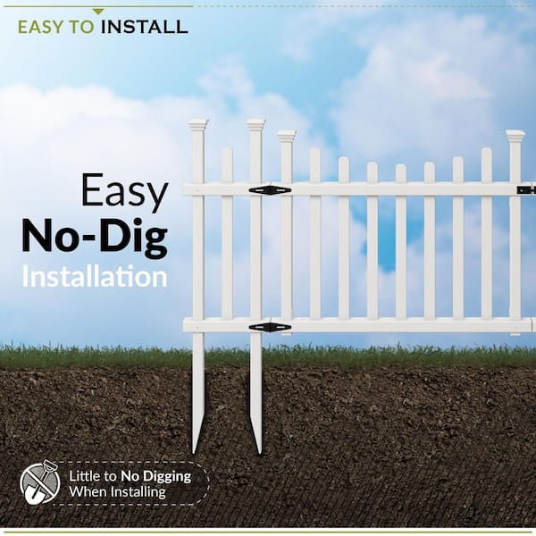 Zippity Outdoor Products 5.2 ft. x 2.5 ft. White Vinyl Madison