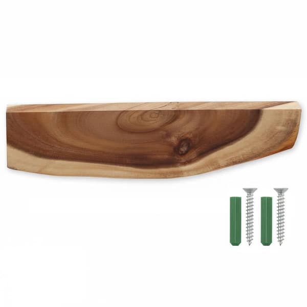 12.5 in. Acacia Wood Magnetic Knife Holder Wall-Mount Strip with Strong Magnets for Kitchen Knife Storage