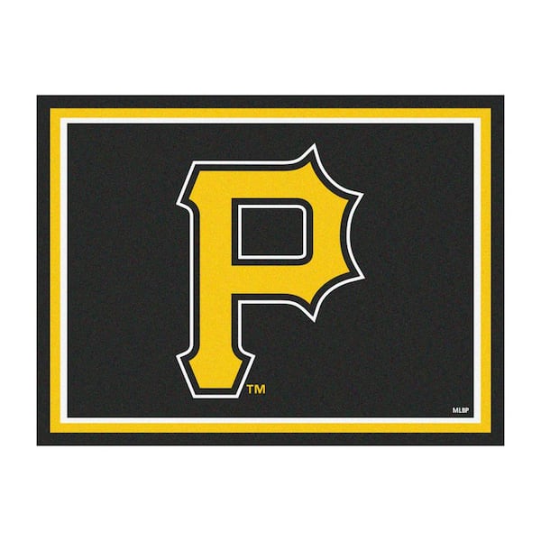 FANMATS MLB Pittsburgh Pirates Black 8 ft. x 10 ft. Indoor Area Rug