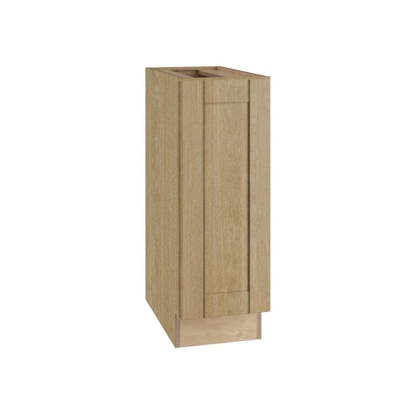 Washington 21 in. W x 24 in. D x 34.5 in. H Assembled Plywood Base Kitchen Cabinet in Oak with Soft Close Door LH