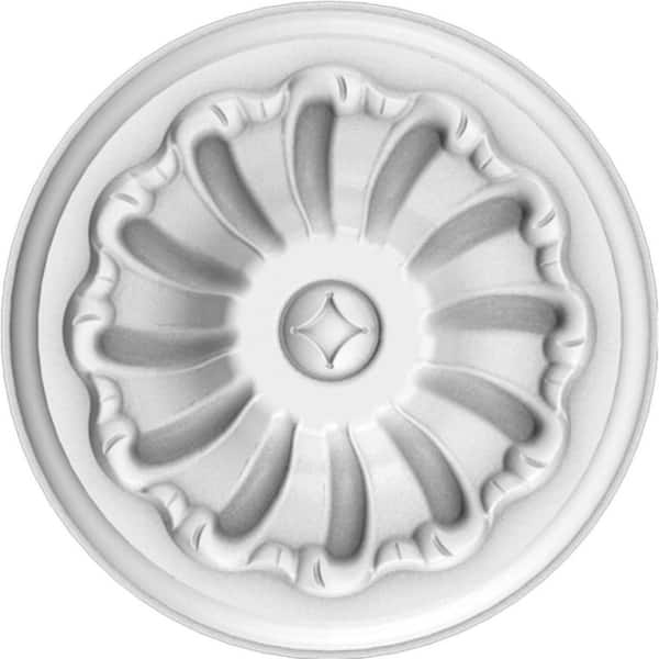 American Pro Decor European Collection 5-7/8 in. x 1-9/16 in. Floral Polyurethane Ceiling Medallion