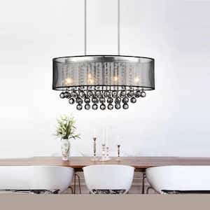 Eurofase Comparelli 3-Light Off White Chandelier with Light Rattan ...