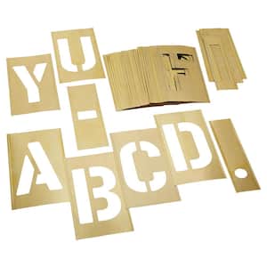 8 in. 33-Piece Stencil Letters