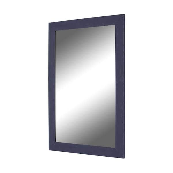 Hitchcock Butterfield Wayfarer 16.5 in. x 34.5 in. Coastal Rectangle Framed Blue Decorative Mirror