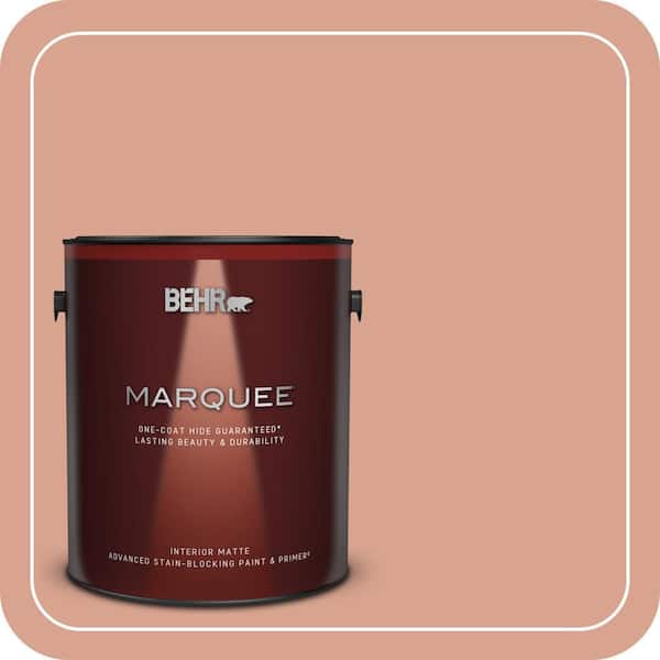 BEHR MARQUEE 1 gal. Home Decorators Collection #HDC-CT-13 Apricotta Matte Interior Paint & Primer