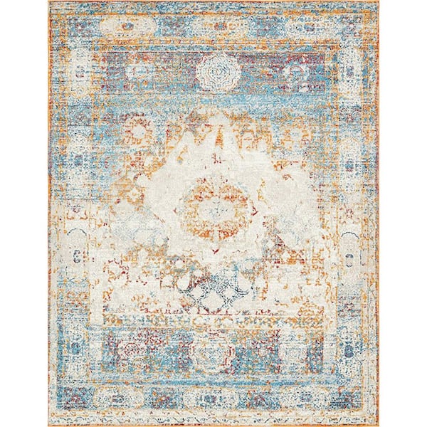 Unique Loom Rosso Bellini Beige 8' 0 x 10' 0 Area Rug