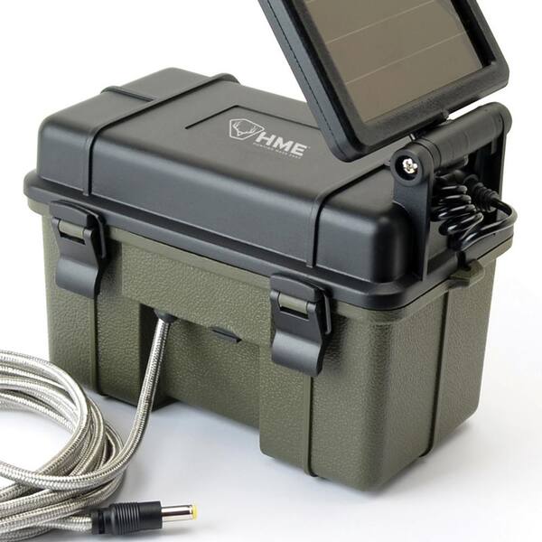 Stealth Cam HME-12VBBSLR 12V Trail Camera Solar Auxiliary Power Pack ... 