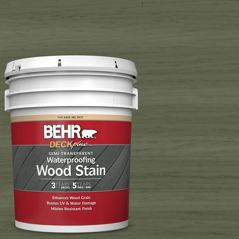 5 gal. #ST-138 Sagebrush Green Semi-Transparent Waterproofing Exterior Wood