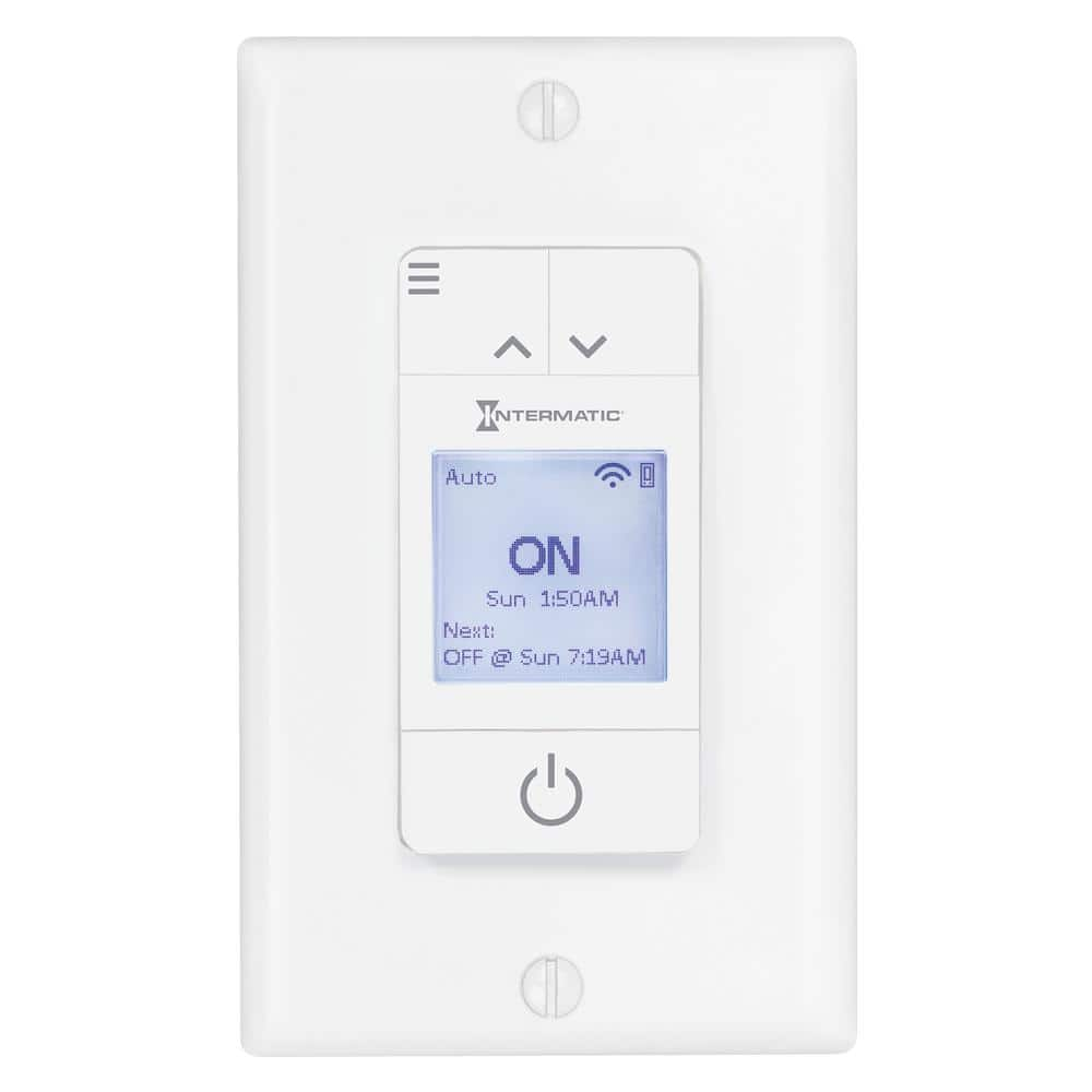 Intermatic ASCEND Smart Wi-Fi 15A 7-Day LED, Switch/Timer, No Hub Required, Works with Alexa, Google Assistant