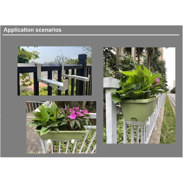 Hanging Planter Box Railing Plant Hangers Fence Hangers And Flower Pots  (see Next Picture)