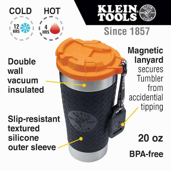 Coffee Travel Mug 14 Oz Stainless Steel Black Hot Cup Liner Tumbler Travel  Lid