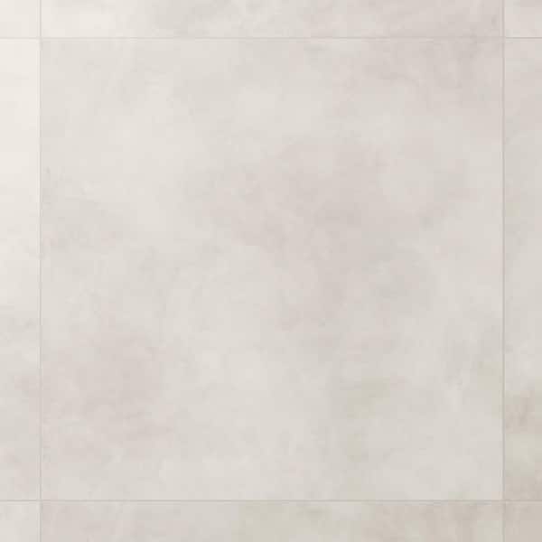 Ryx Calm White 47.16 in. x 47.16 in. Concrete Look Matte Porcelain Floor and Wall Tile (30.98 sq. ft. / Case)