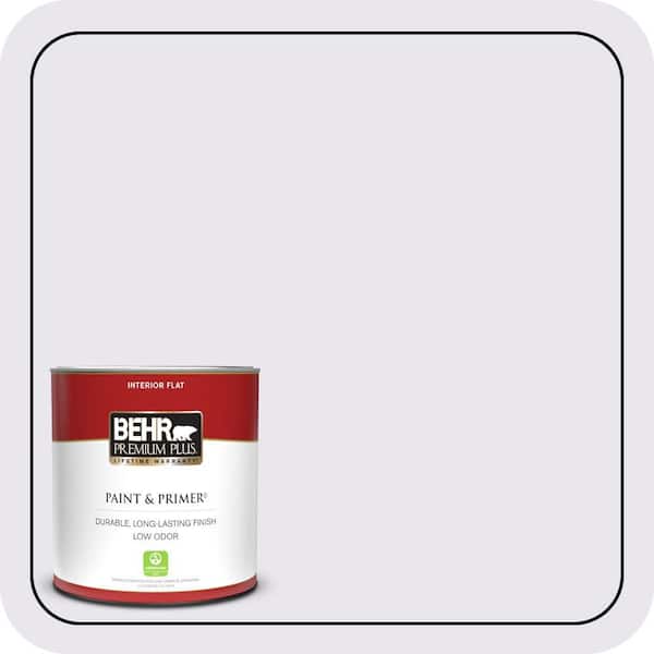 BEHR PREMIUM PLUS 1 qt. #650C-1 Pixie Wing Flat Low Odor Interior Paint & Primer