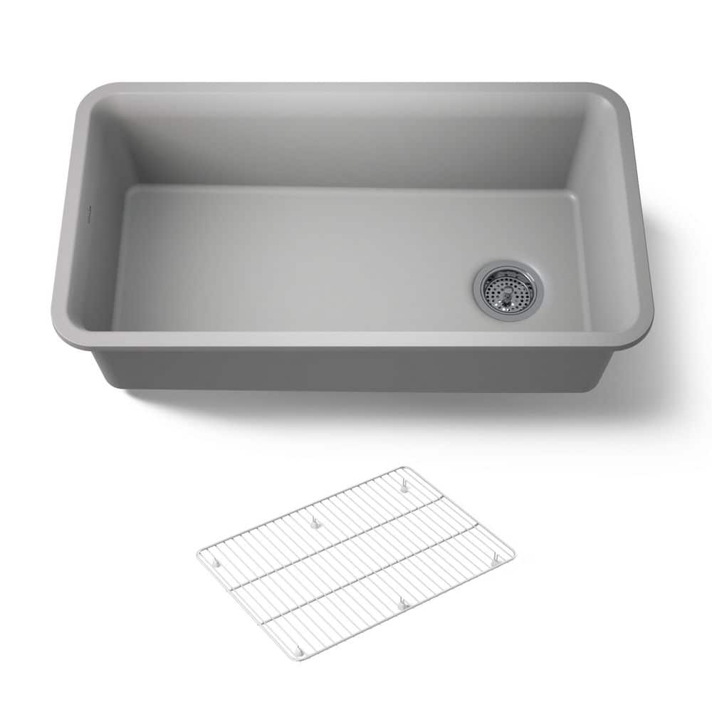 matte-grey-kohler-undermount-