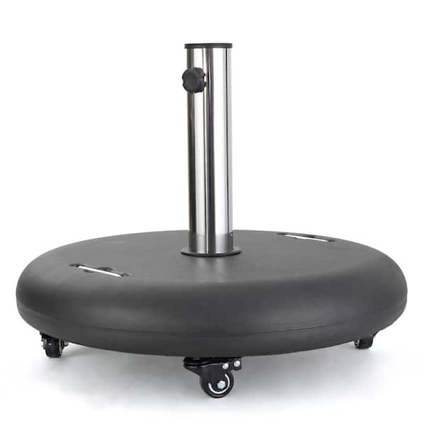 ToolCat 85 lbs. Patio Umbrella Base with Wheels in Black
