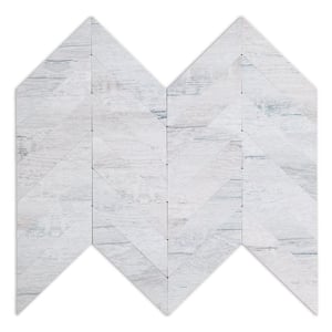 12 in. x 12 in. PVC Light Gray Wood Peel and Stick Backsplash Wall Tile (5 sq. ft./5-Sheets)