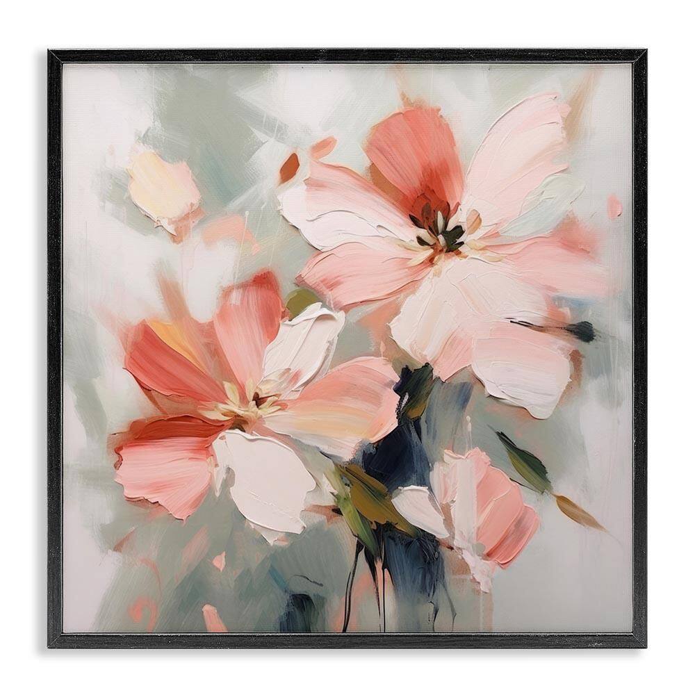Charming Pink Blossoms by Irena Orlov Black Framed Nature Giclee Art Print 17 in. x 17 in. price history on PriceWatchPro